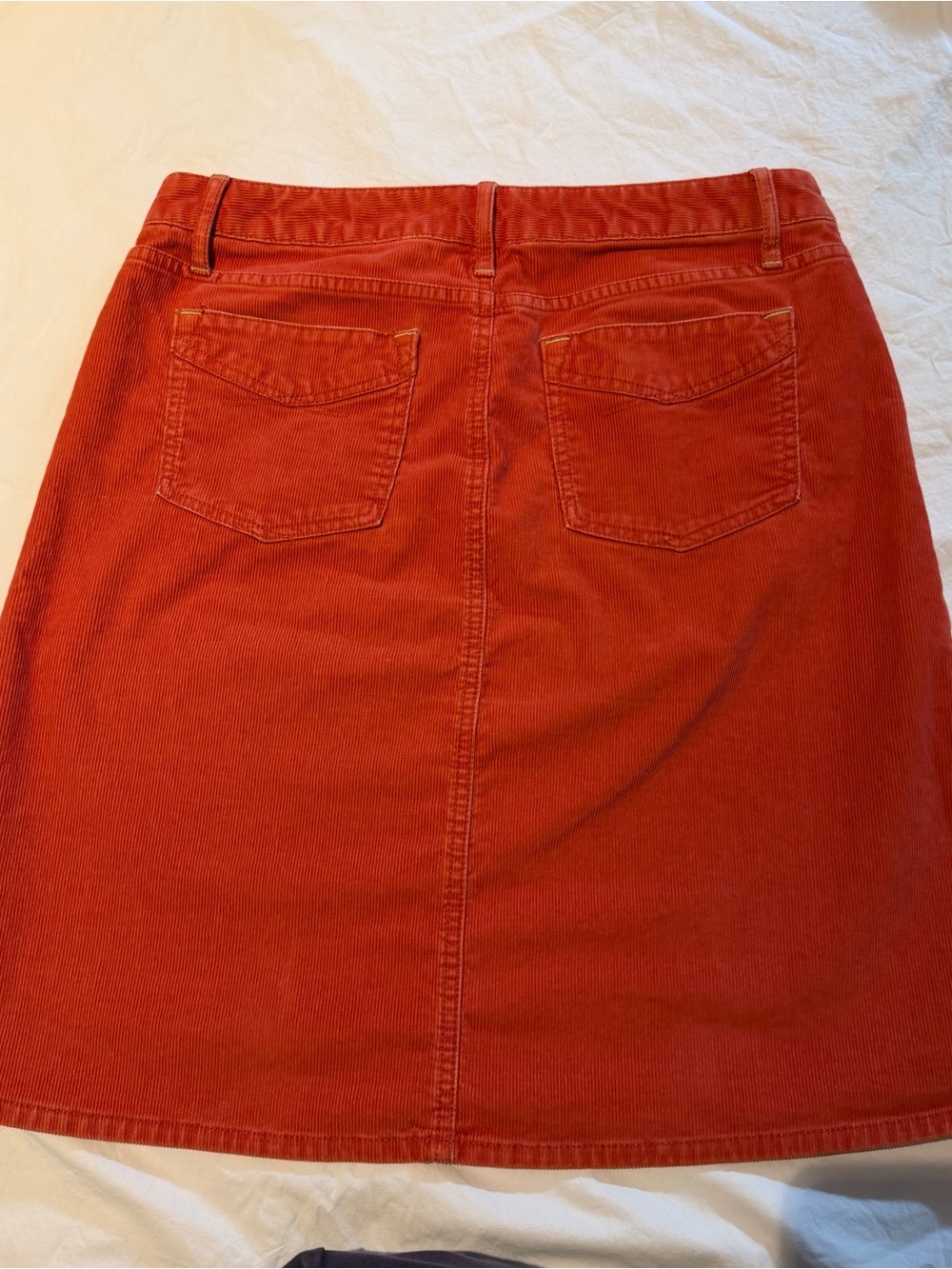 Vintage Gap 1969 corduroy Women’s Skirt in Rust 4/27 - Picture 2 of 10
